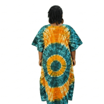 African kaftan dress: elegant cotton boubou, plus sizes, handmade